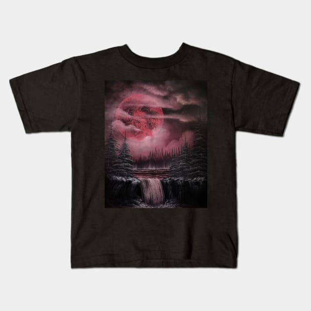 Blood Moon Kids T-Shirt by J&S mason